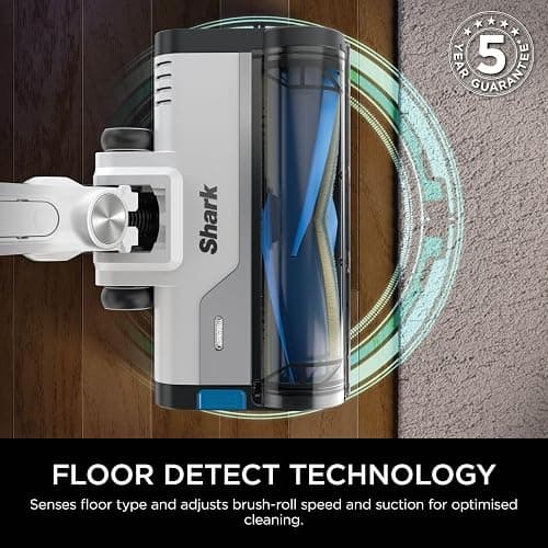 Shark PowerPro Cordless Stick Vacuum Cleaner, Lightweight, Floor Detect Technology, Anti-Hair Wrap Technology, Anti-Allergen Complete Seal, Flexible, Handheld mode, Navy Metallic, IZ380UK thumbnail 5