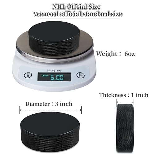 UNBEATABLE ENERGY Hockey Pucks 50 Pack, Hockey Puck (Black), Official Hockey Pucks for Practicing and Classic Training, Ice Hockey Pucks Diameter 3", Thickness 1", 6oz, Hockey Pucks Bulk thumbnail 4
