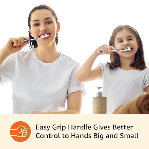 Amazon Basics Clean Plus Toothbrushes, Soft, Full, 10 Count, 1 Pack (Previously Solimo) thumbnail 5