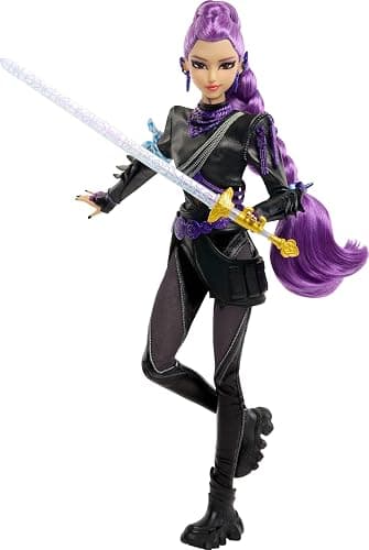 ​Mattel Kpop Demon Hunters HUNTR/X Rumi Deluxe Fashion Doll | Wearing Removable Battle Look with Sword Accessory, 11 Posable Joints, Inspired by the Movie​​ thumbnail 5