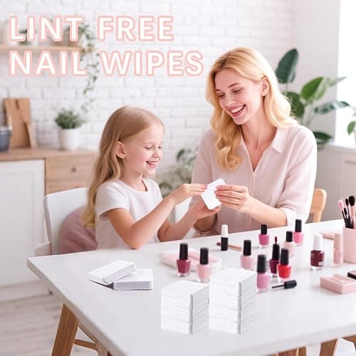 1500 Pcs Lint Free Nail Wipes, White No Lint Nail Wipes for Gel Nails Lint Free Polish Remover Wipe Eyelash Extensions Glue Nails Cleaning Pads Supplies thumbnail 7