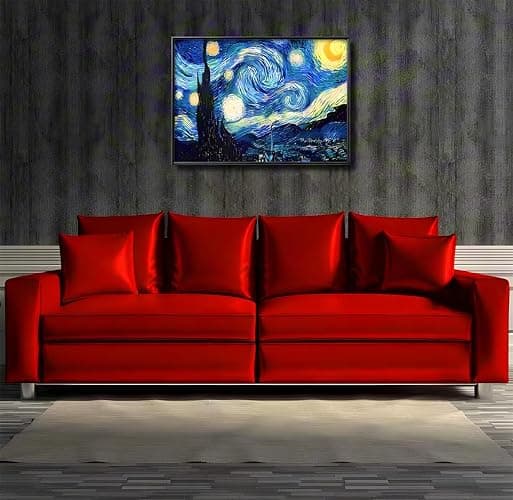 NIHO-JIUMA Van Gogh Starry Night 5D Diamond Painting Kits, DIY Full Drill Diamond Art Gift for Adults & Teens, Home Wall Decoration (30 X 40 cm/12 X 16 inches) thumbnail 4