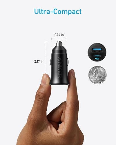 Anker USB-C Kfz-Ladegerät, 30W 2-Port Typ-C Kfz-Netzteil, Kfz-Ladegerät für iPhone mit PowerIQ 3.0, Für iPhone 17/16/15/14/13/12 Serie, Samsung Galaxy S23/S22/S21 Serie, iPad Pro, AirPods und mehr thumbnail 3