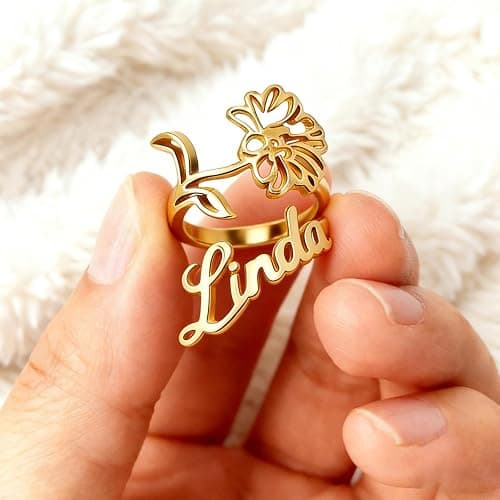 UHOT Personalized Stethoscope Name Tag - Custom Stethoscope Charms Engraved ID Charm Metal Accessories for Nurse, Doctor, RN, NP, Medical Assistant Perfect Graduation Nurse Week Gift (Flower) thumbnail 2