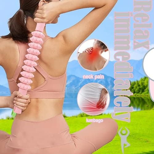 Ao Yee ZGL Bendable Roller Massage Stick for fasciamassage, Cellulite Elimination, Lymphatic Circulation Promotion and Muscle Soreness Relief - Multifunctional Massage Roller for Leg and Back Muscle thumbnail 2