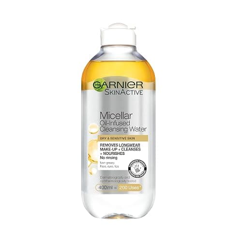 Garnier Micellar Cleansing Water, Oil-Infused, 400ml (Packing May Vary). - Image 1