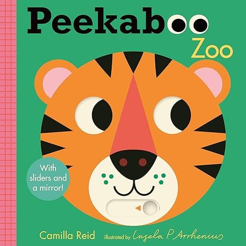 Peekaboo: Zoo: (An Interactive Board Book for Babies & Toddlers with Mirror & Sliders to Push, Pull, or Turn. Cute Zoo Animal Artwork Includes a Rhino, Hippo, Camel, & More.) (Peekaboo You) - Image 1