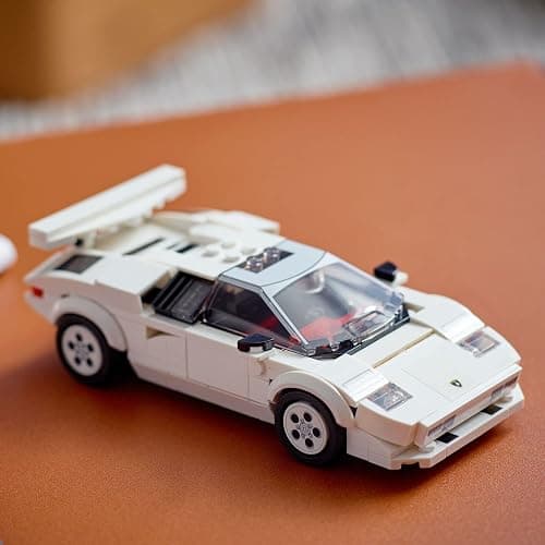 Lego Speed Champions Lamborghini Countach 76908, Race Car Toy Model Replica, Collectible Building Set with Racing Driver Minifigure thumbnail 4