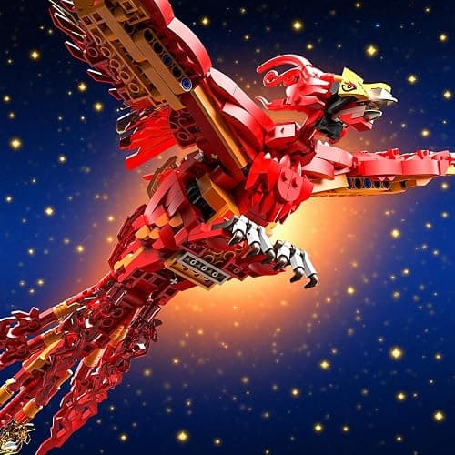 APAWR 938 Pieces Phoenix Building Set, Magic Potter Phoenix Collection Model for Adults,Ideas HP Building Toy thumbnail 3