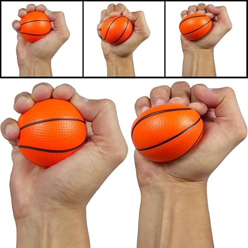 Mini Basketball Stress Balls 12 Pcs Pack | 2.5” Inch Mini Basketballs for Kids | Small Basketball Party Decoration | Party Favors, Small Soft Foam Basketballs | Basketball Party Goodie Toy By Anapoliz thumbnail 3