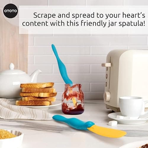 OTOTO Splatypus Jar Spatula for Scooping and Scraping - Unique Fun Cooking Kitchen Gadgets for Foodies - BPA-free & 100% Food Safe - Crepe Spreader thumbnail 3