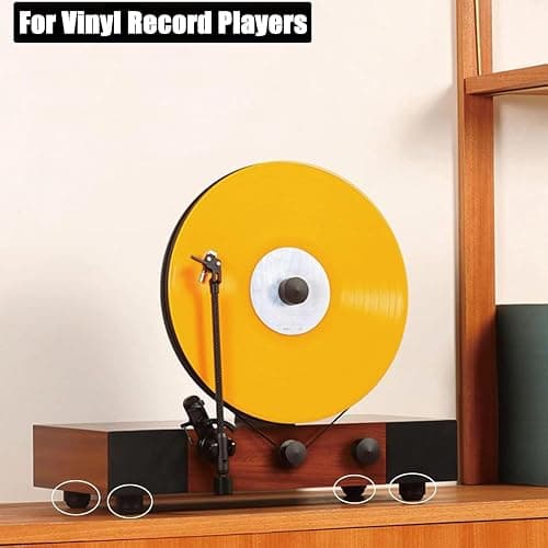 1.25" Silicone Hemisphere Bumpers Isolation Feet, 4Pack Non Skid Speaker Isolation Pads,for Small Speaker Spikes,Turntable Isolation,Subwoofer,Record Player Sound Dampening&Anti Vibration thumbnail 4