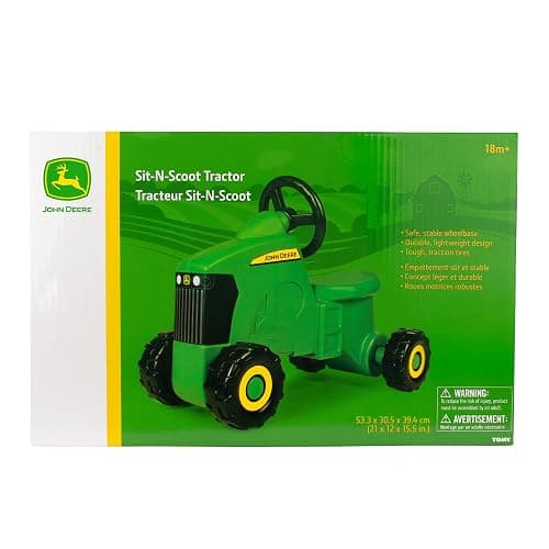 John Deere Ride On Toys Sit 'N Scoot Activity Tractor for Kids Ages 18 Months and Up, Green thumbnail 6
