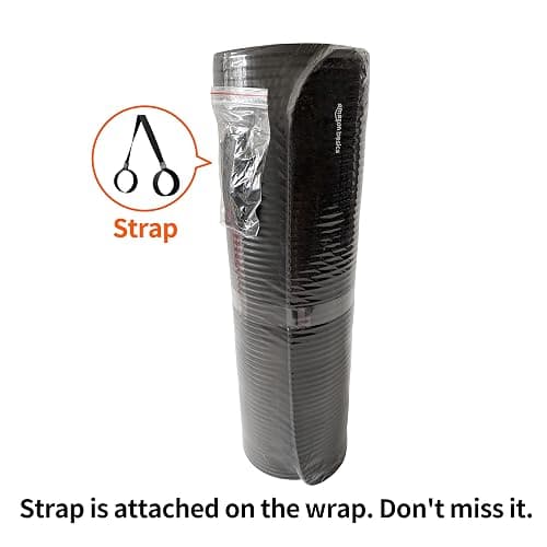 Amazon Basics 1/2 Inch Extra Thick Exercise Yoga Mat with Carrying Strap, Cushioned Support, for Fitness and Gym Workouts thumbnail 8