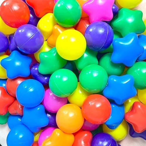 bebikim 200/500/1000/2000 Count Soft Plastic Ball Pits Balls Colorful Play Pits Balls for Pet Dogs Ball Pits 2.2" Large Phthalate Free Bpa Free Balls for Toddlers 1-3 Baby Kids thumbnail 3