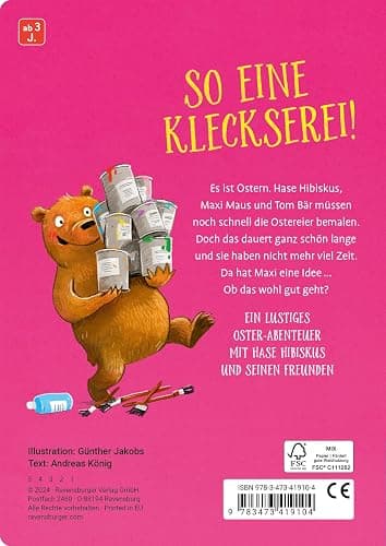 Hase Hibiskus: Die Oster-Kleckserei - Ostergeschenk für Kinder ab 3 Jahren thumbnail 2