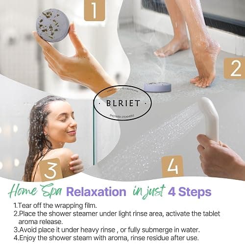 Shower Steamers Aromatherapy Blriet, Stocking Stuffers for Women, Teen Girls, Wife and Her, Christmas Gifts for Women and Mum, White Elephant Gifts for Adults, Birthday, Spa - 8 Pack thumbnail 5