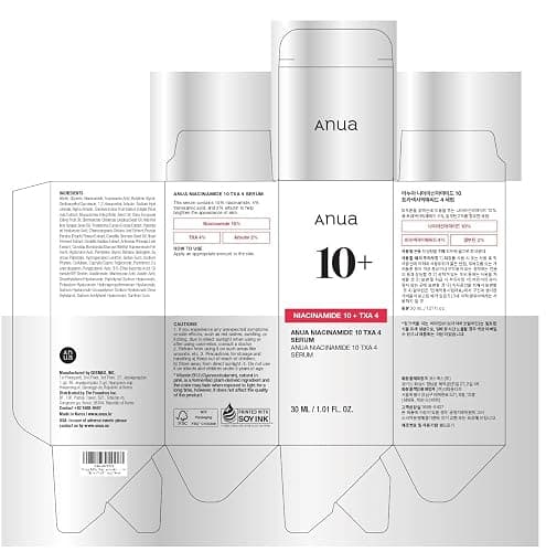 ANUA Niacinamide 10 + TXA 4 Serum, Hyaluronic Acid, Tranexamic acid, Facial Serum For GlassSkin, Cardi B’s Pick, Glow Back Serum, Dark Spot Care, Postnatal Skincare, Korean Skincare (30ml/1.01 fl.oz) thumbnail 9