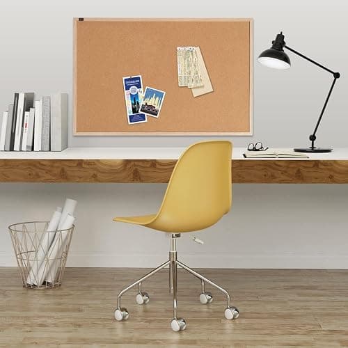Quartet Cork Board Bulletin Board, 23" x 35" Framed Corkboard, Oak Frame, Decorative Hanging Pin Board, Perfect for Office & Home Decor, Home School Message Board or Vision Board (35-380352) thumbnail 4
