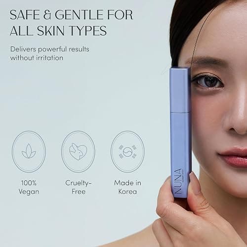NUNA Eyelash Growth Support Serum 6ml – Eye Lash and Eyebrow Enhancing Serum for Women & Men with Biotin - Korean Multi Peptide & Natural Extracts – Promotes Fuller and Longer Lashes - 6 Month Supply thumbnail 7