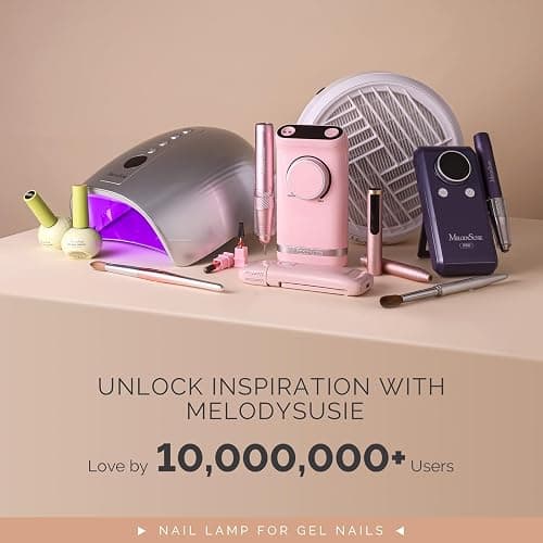 MelodySusie Professional Cordless UV Nail Lamp with Metal Base, P-Plus30GT Nail Dryer with Smart Sensor for Salon & DIY Home Use Fast Cures All Hard Gels, Especially Extension & Glitter Gel Polishes thumbnail 7