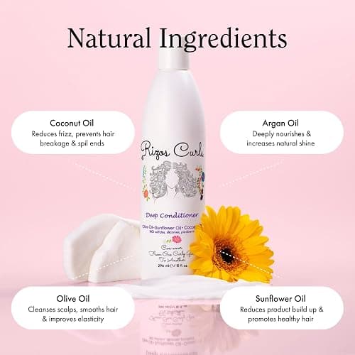 Rizos Curls Wash Day Bundle – Hydrating Shampoo & Deep Conditioner Set with Shea Butter for Every Curl Pattern 1a-4c – Gently Cleanses, Moisturizes, Softens & Adds Shine – Sulfate & Paraben Free thumbnail 5