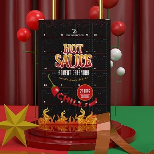 Hot Sauce Advent Calendar 2025 | 24 Days of Chilli Sauce | Ultimate Gift for Spicy Food Lovers | Food Advent Calendar 2025 Men, Chilli Challenge Hot Sauce for Women (Black) thumbnail 7