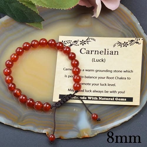 CHCCOYE 468Handmade Adjustable Natural Gemstone Crystal Bracelet Healing Power Energy Inspirational Gifts with Card for Unisex thumbnail 3