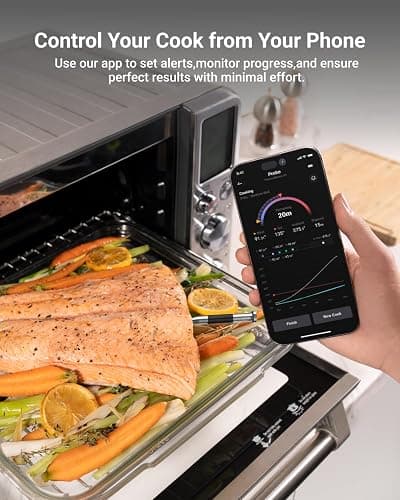 ThermoMaven G1 Wireless Meat Thermometer, WiFi & Sub-1G, 10x Signal | 6 Sensors, ±0.3°C Accuracy, APP & Standalone Base, IPX8 Waterproof Temperature Probe for BBQ Grill Oven Smoker Air Fryer thumbnail 5