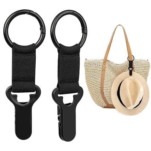 Niveaya Hat Clip for Travel on Bag - 2 Pack, Vacation Beach Cruise Essentials Accessory for Travel Handbag Backpack Luggage - Image 1