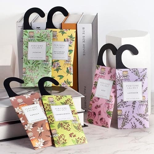 ROSE COTTAGE Large 12 Packs Vanilla Hanging Closet Air Freshener Scented Sachets Long Lasting Smell Goods thumbnail 8