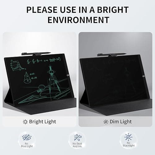 LCD Writing Tablet for Adults: 11.5 inch Full Screen Drawing Tablet Reusable Erasable Digital Notepad with Hall Switch and Tablet Case for Gift Birthday thumbnail 6