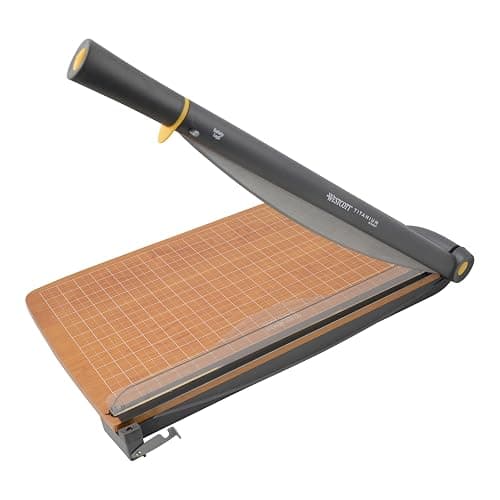 Westcott TrimAir Guillotine Paper Cutter, Paper Trimmer with Sharp and Durable Titanium-Bonded Blade, Maximum Safety Features, 18-Inch, Back to School, School Supplies, Classroom - Image 1