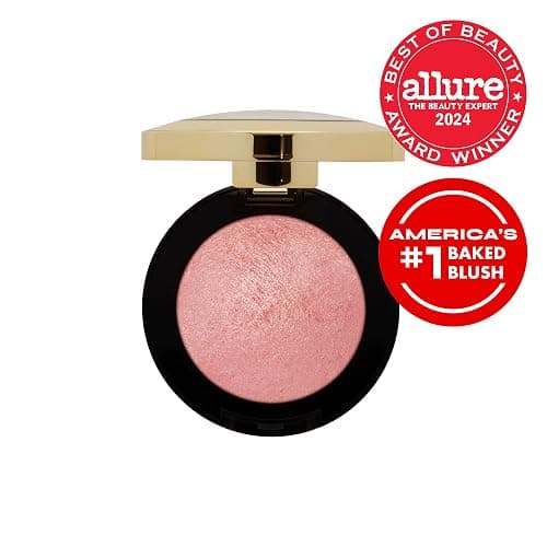Milani Baked Blush, Powder Blush for Cheeks, Cruelty Free Makeup - Shape, Contour & Highlight Face for a Shimmery or Matte Finish -Dolce Pink thumbnail 5