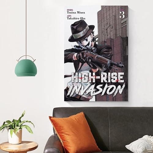 Anime Poster High-Rise Invasion Art Poster Art Poster Canvas Painting Decor Wall Print Photo Gifts Home Modern Decorative Posters Framed/Unframed 08x12inch(20x30cm) thumbnail 4
