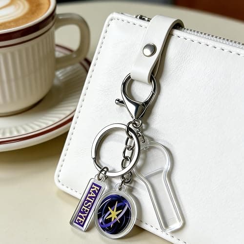 IQIC Katseye Merch Keychain Acrylic Lightstick Keyring Charm Pendant Backpack Accessories Concert Merch for Fans Gifts thumbnail 4
