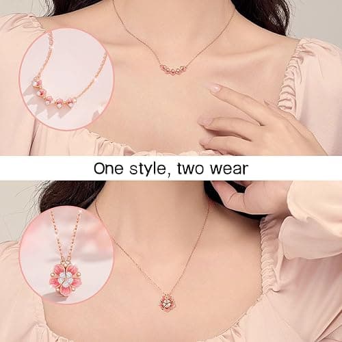 Generisch Pfirsichblütenring, Offener Ring mit rosa Pfirsichblütenzweig, Modeschmuck für Damen thumbnail 4
