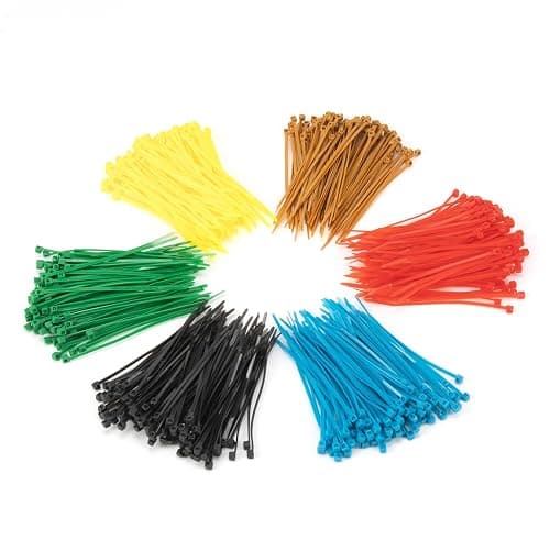 XINGO 1400 PCS Colored Zip Ties 4 Inch, Multicolor Zip Ties, Mix Packed 14 Color Plastic Wire Ties Assortment for Home Office Garden Garage and Workshop thumbnail 5
