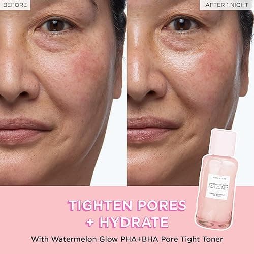 Glow Recipe Real Glass Skin Kit - PHA + BHA Toner & Gentle Face Exfoliant (40 ml) + Pink Juice Hydrating Moisturizer with Hyaluronic Acid (50 ml) + Niacinamide Dew Drops Highlighting Serum (15 ml) thumbnail 6