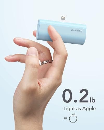 charmast Small Portable Charger for iPhone, Ultra-Compact 20W PD Fast Charging Power Bank 5000mAh, Mini Battery Pack for iPhone 14/14 Pro Max/13/13 Pro Max/12/12 Pro Max/11/XR/X/8/7/6 etc thumbnail 5