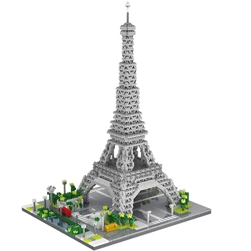dOvOb Architecture Eiffel Tower Micro Blocks Set, 3369 Pieces Mini Bricks 3D Puzzle Toy, Gift for Adults and Kids - Image 1