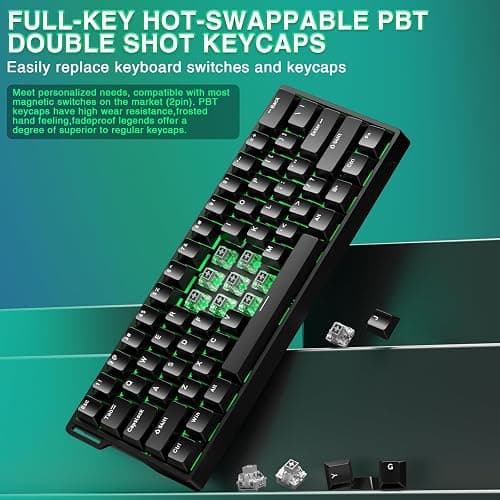 Aula WIN60 HE - 60% Mechanical Gaming Keyboard Wired, Magnetic Switch Hot Swappable, Adjustable Actuation Rapid Trigger Mode, 8000 Hz Polling Rate, RGB Small Keyboard 60 Percent Compact Design for PC thumbnail 6