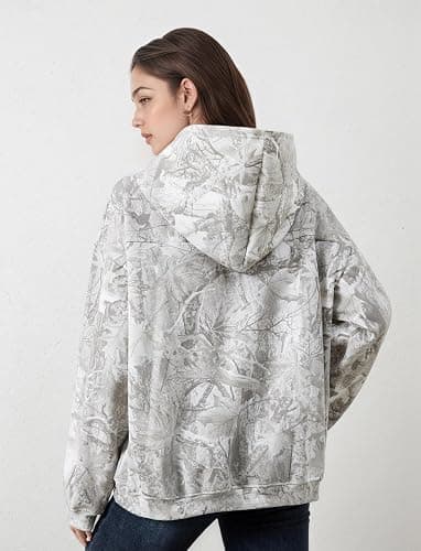 calbatic Oversized Leopard Print Hoodie for Women Men Long Sleeve Hooded Sweatshirts Cute Pullover with Pocket thumbnail 4