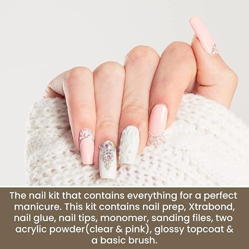 Mia Secret Acrylic Nail Kit - Beginner's Set With Pink & Clear Acrylic Powder - Complete Starter Kit thumbnail 6