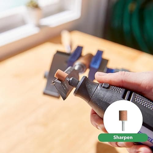 Dremel 3100-2/60 Variable Speed Rotary Tool Kit- 2 Attachments and 60 Accessories, Ideal for a Variety of Crafting and DIY Projects- Cutting, Sanding, Grinding, Polishing, Drilling, and Engraving thumbnail 7