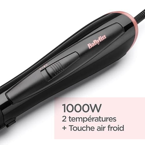 BABYLISS PERFECT FINISH AS126E - Brosse soufflante 1000W - 2 temperatures + Air frais - Fonction ionique - Brosse volume 38mm - AS126E thumbnail 5