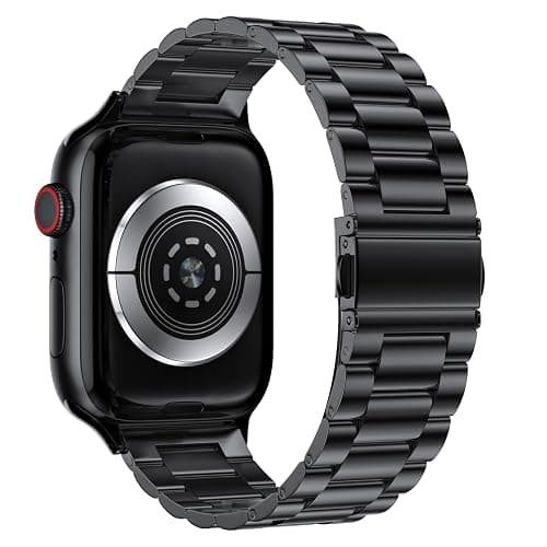 EPULY Metal Band Compatible with Apple Watch Bands for Men 49mm 46mm 45mm 44mm 42mm 41mm 40mm 38mm, Business Stainless Steel Strap for iWatch Bands Series 11 10 9 8 7 6 5 4 3 2 1, SE3 2 1, Ultra3 2 1 thumbnail 3