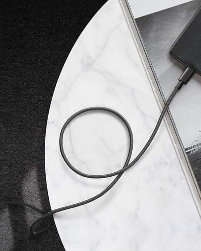 Anker New Nylon USB-C to Lightning Cable, 331 Cable, Fast Charging Cord (6ft, MFi Certified) for iPhone 13 13 Pro 12 Pro Max 12 11 X XS XR 8 Plus, AirPods Pro, Supports Power Delivery (Black) thumbnail 6