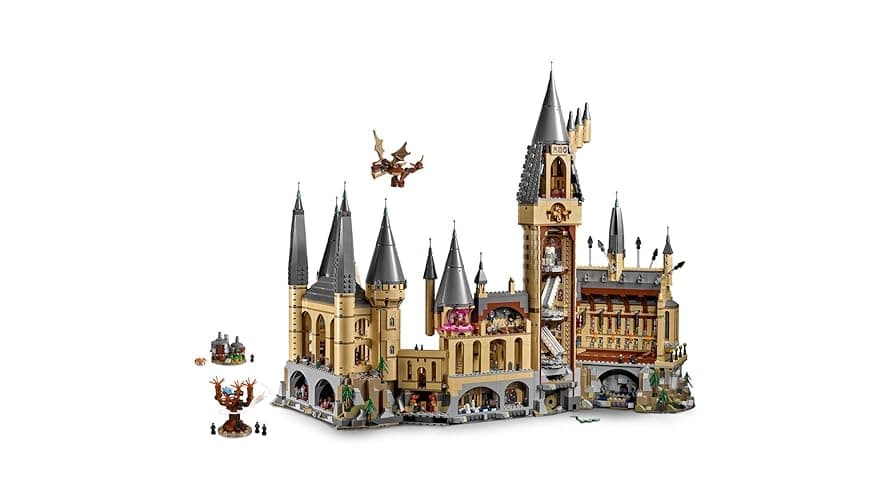 LEGO Harry Potter Hogwarts Castle 71043 Building Set - Model Kit with Minifigures, Featuring Wand, Boats, and Spider Figure, Gryffindor and Hufflepuff Accessories, Collectible for Adults and Teens - Multicolor thumbnail 7
