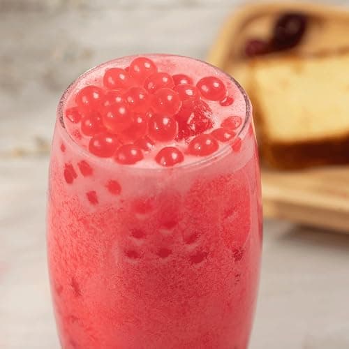 Tea Zone [7 Pounds] Raspberry POPPING PEARLS™ for Boba Tea Beverages, Sweets, Ice Cream Topping | B2063 thumbnail 6